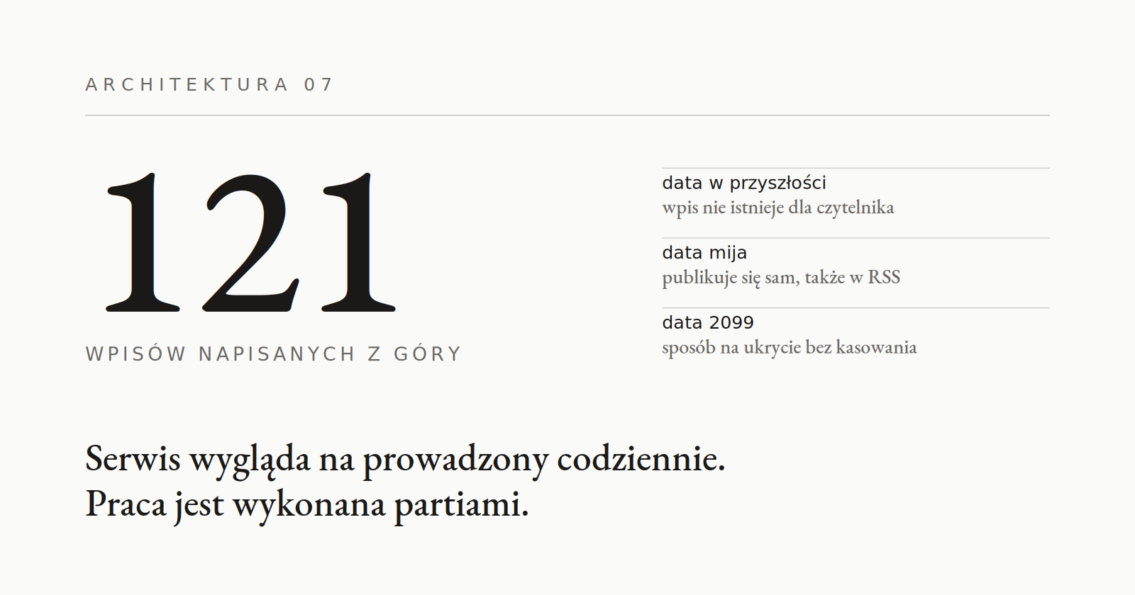 07 · Publikacja z wyprzedzeniem