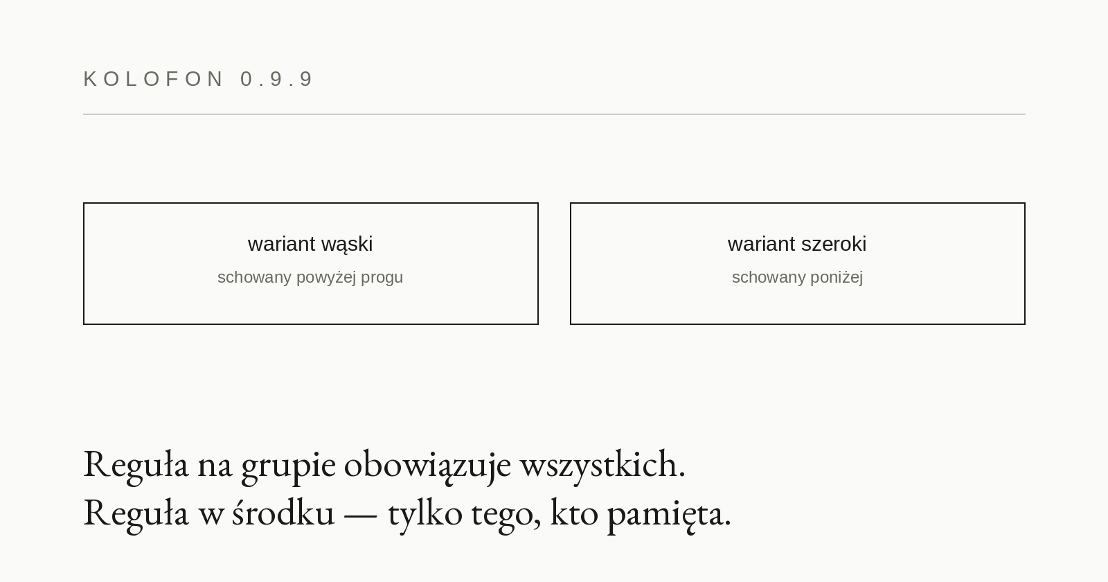 0.9.9 — ukrycie na grupie, nie w środku