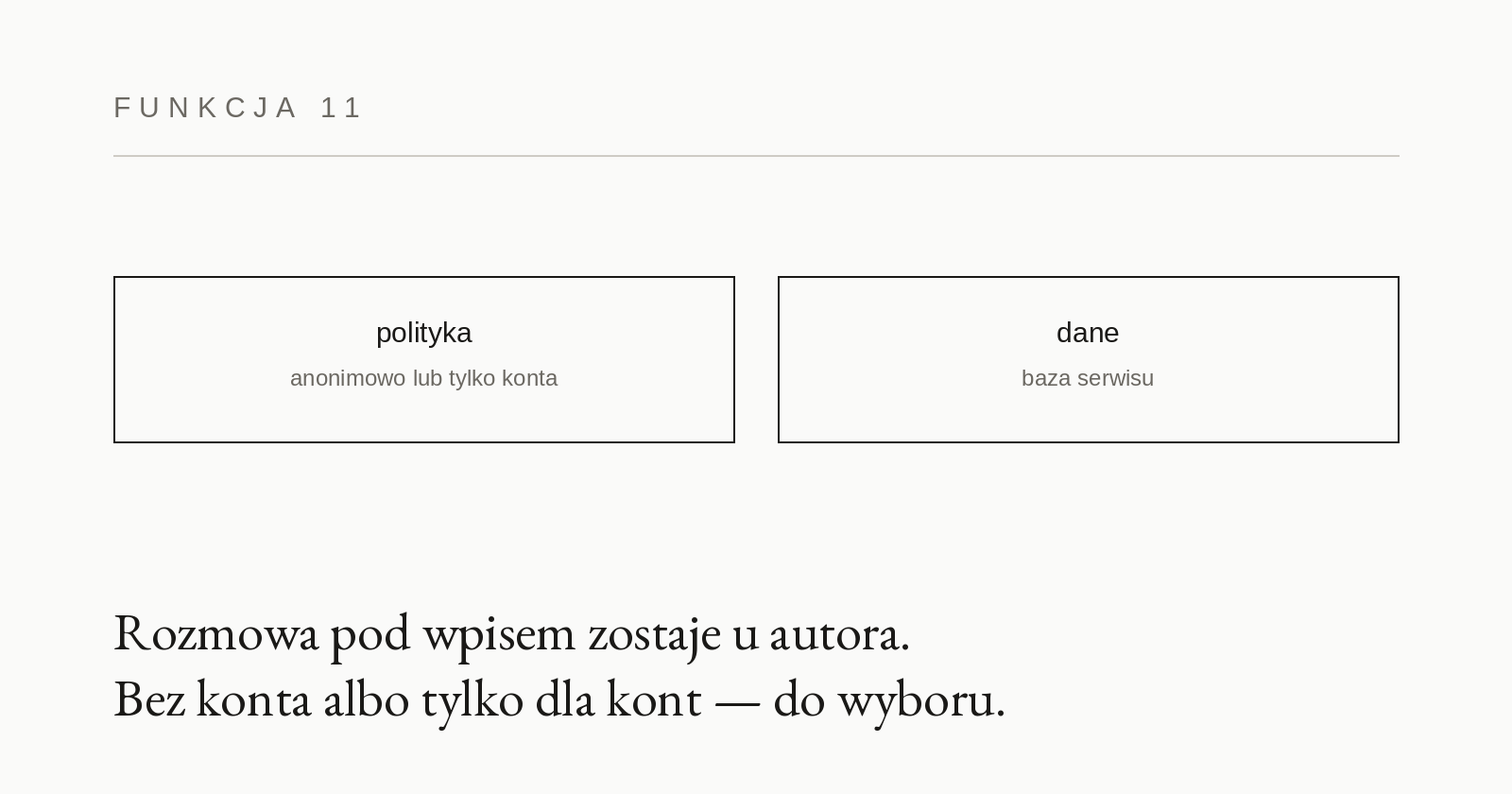 Karta funkcjonalności 11: Komentarze
