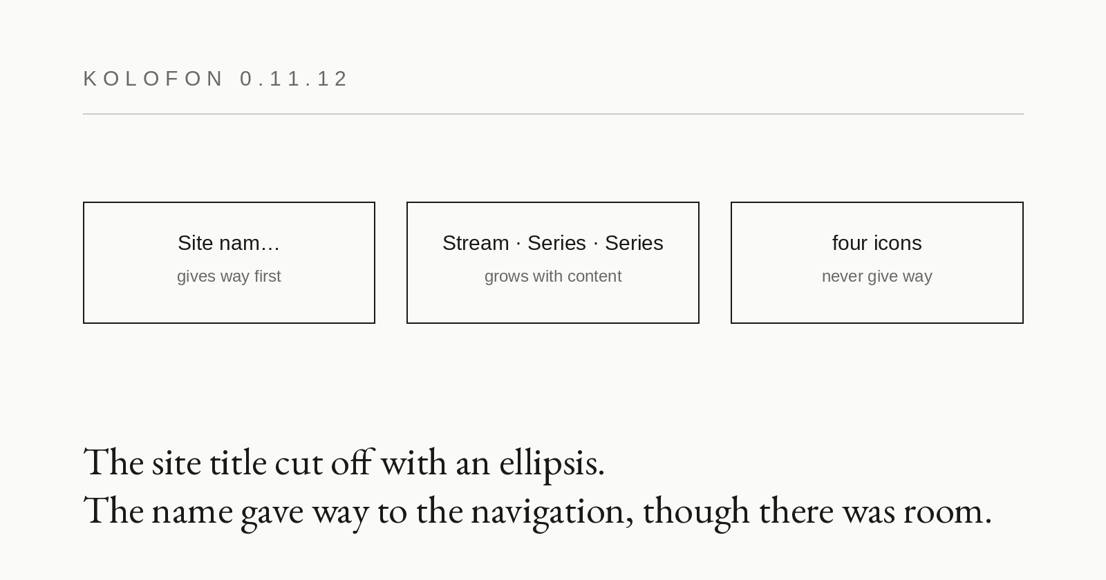 0.11.12 — the name cut off in the header