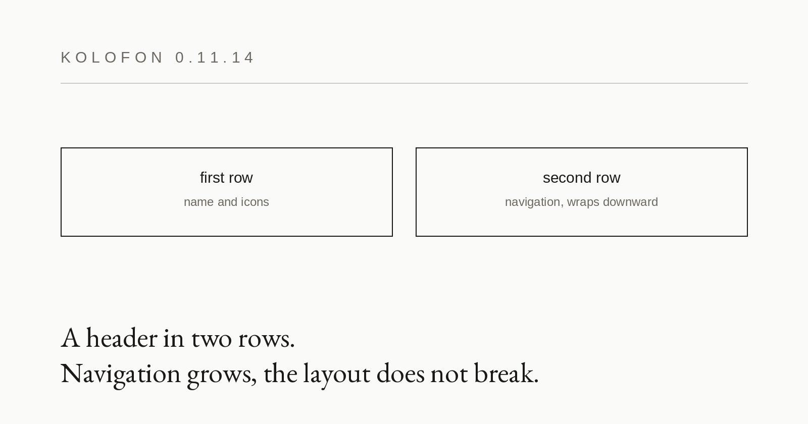 0.11.14 — a header in two rows