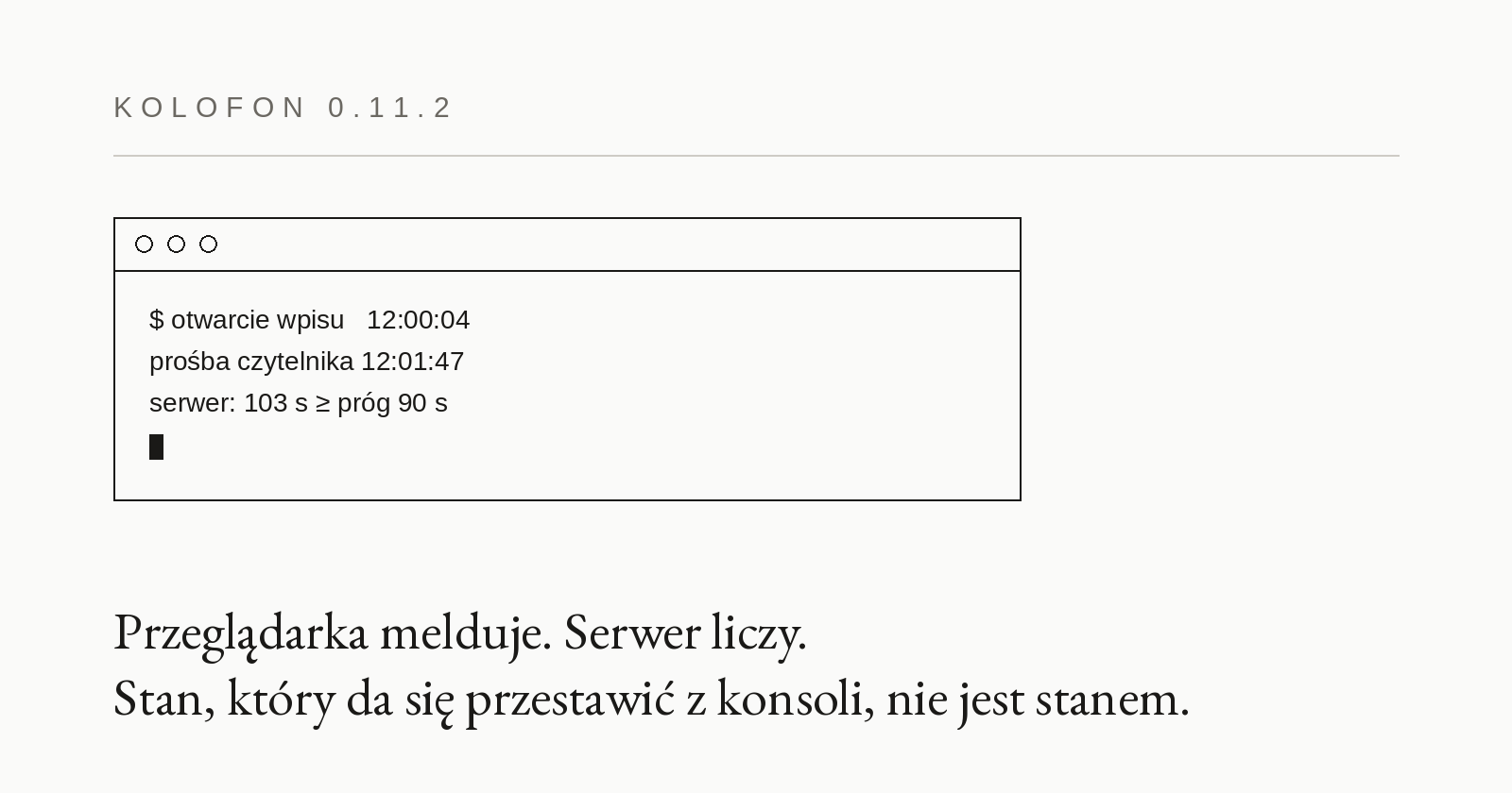 0.11.2 — czas liczy serwer