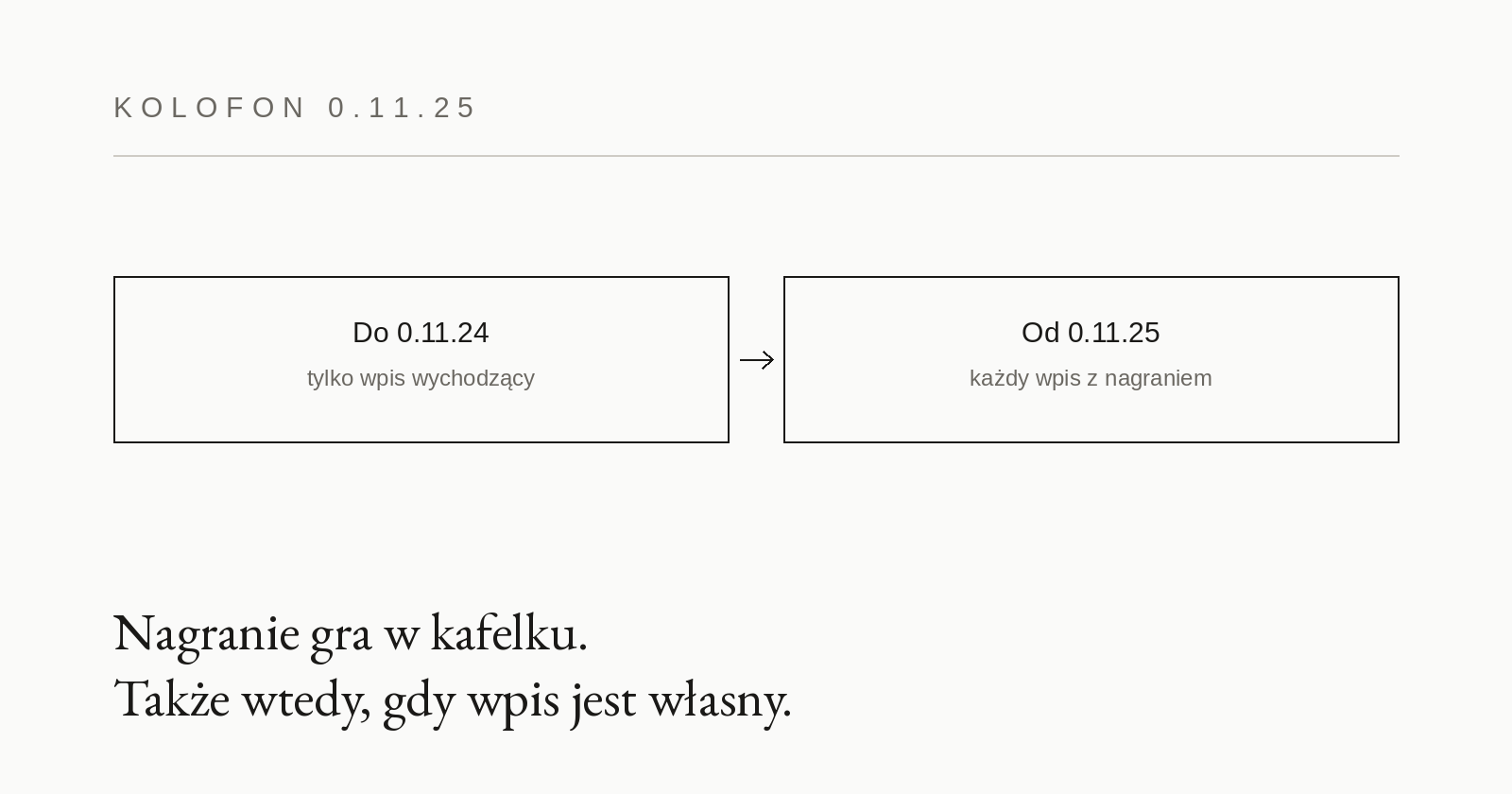 0.11.25 — nagranie gra w kafelku