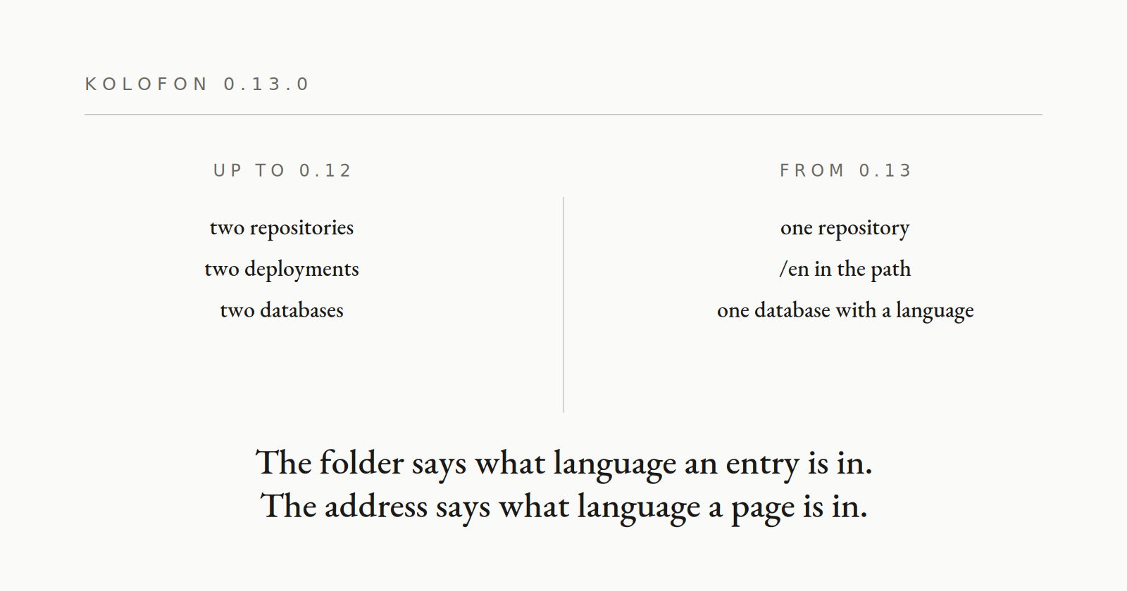 0.13.0 — two languages, one deployment