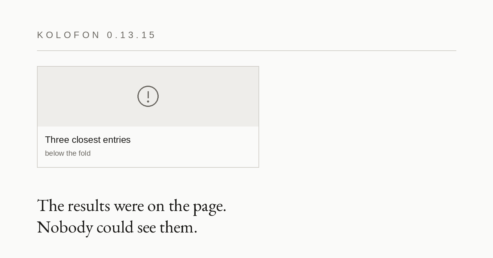 0.13.15 — search results you can actually see