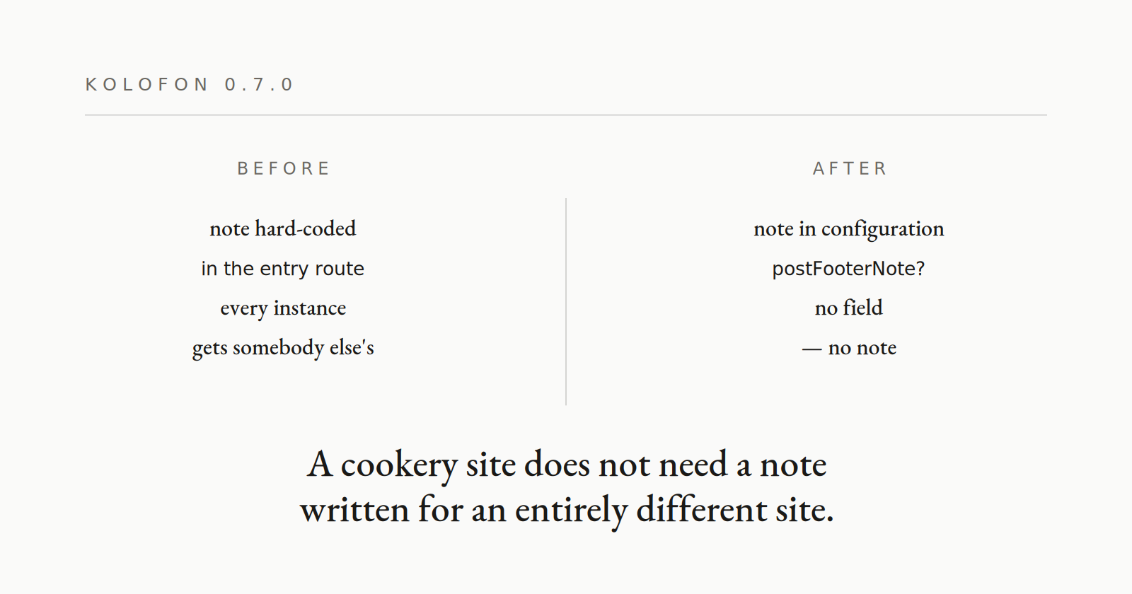 0.7.0 — the note under an entry leaves the code